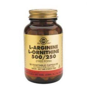 Solgar L-Arginine + L-Ornitine 50 cápsulas