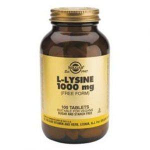 Solgar L-Lysine 1000mg 50-100 comprimidos