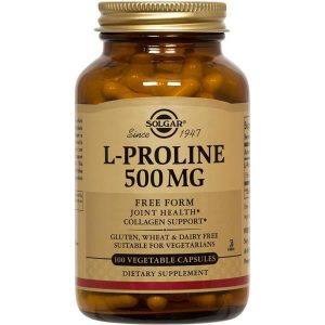 Solgar L-Proline 500mg 100 cápsulas