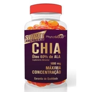 Phytogold®Óleo de Chia 1000mg 30 cápsulas