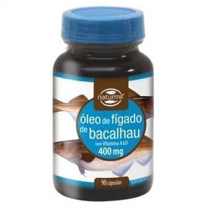 Naturmil Óleo de Fígado de Bacalhau 400mg 90 cápsulas