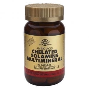 Solgar Chelated Solamins Multimineral 90 comprimidos