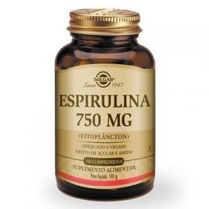 Solgar Espirulina 750mg 100 comprimidos