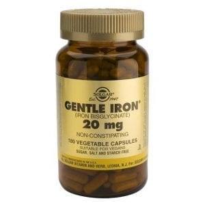 Solgar Gentle Iron 20mg 90-180 cápsulas vegetais