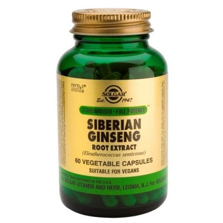 Solgar Siberian Ginseng 60 cápsulas vegetais