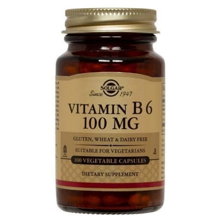 Solgar Vitamin B6 100mg 100 cápsulas vegetais