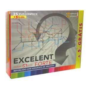 Excelent Forte 25 Fusionpack + 5 Ampolas e Cápsulas Grátis