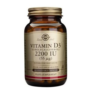 Solgar Vitamina D3 2200 IU 60 cápsulas vegetais